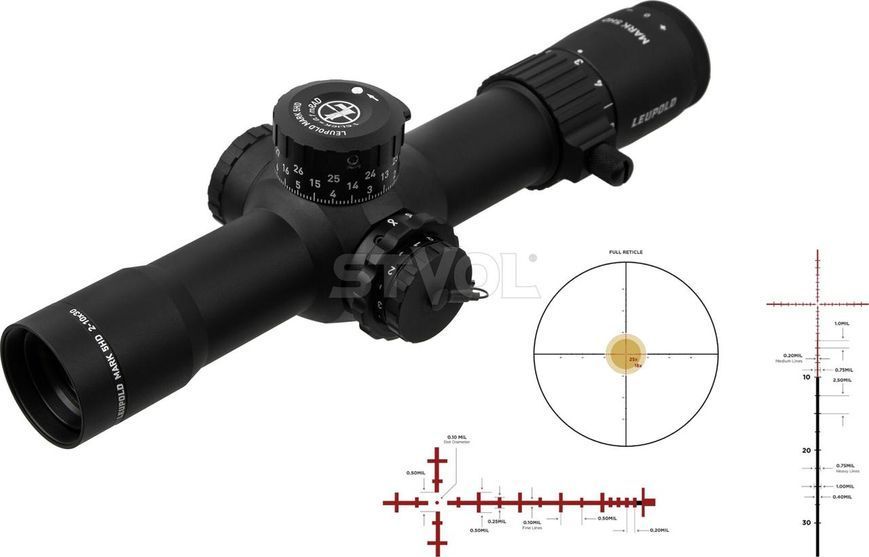 Прилад оптичний LEUPOLD Mark 5HD 2-10x30 (35 mm) M5C3 FFP Illum. TMR