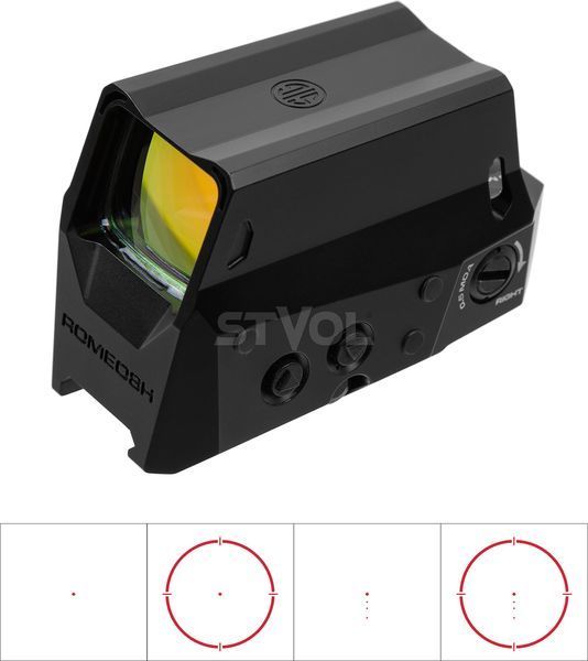 Прилад коліматорний Sig Optics ROMEO8H BALLISTIC CIRCLE DOT, 0.5 MOA ADJ, BLACK