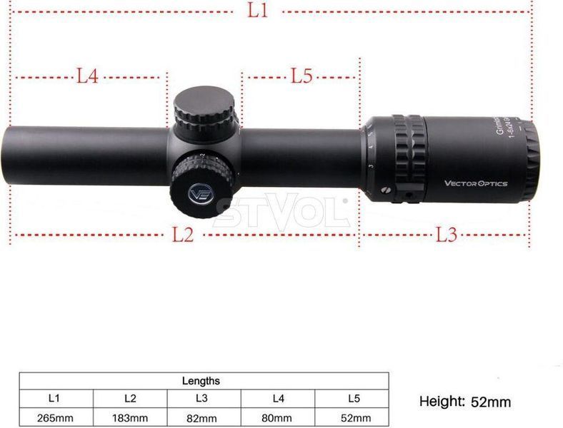 Прилад оптичний Vector Optics Grimlock 1-6x24 GenII SFP